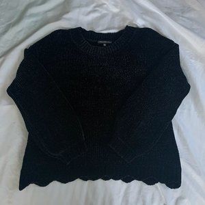 Black Chenille Sweater